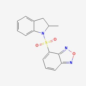 4-[(2-methyl-2,3-dihydro-1H-indol-1-yl)sulfonyl]-2,1,3-benzoxadiazole