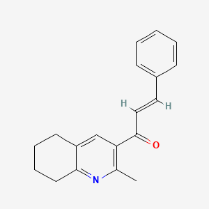 1-(2-methyl-5,6,7,8-tetrahydro-3-quinolinyl)-3-phenyl-2-propen-1-one