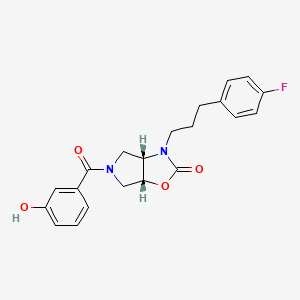 (3aS*,6aR*)-3-[3-(4-fluorophenyl)propyl]-5-(3-hydroxybenzoyl)hexahydro-2H-pyrrolo[3,4-d][1,3]oxazol-2-one