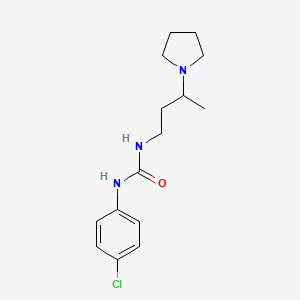 N-(4-chlorophenyl)-N'-[3-(1-pyrrolidinyl)butyl]urea