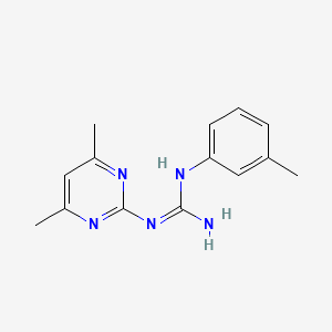 1-(4,6-Dimethylpyrimidin-2-yl)-3-(3-methylphenyl)guanidine