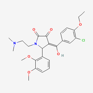 4-(3-chloro-4-ethoxybenzoyl)-5-(2,3-dimethoxyphenyl)-1-[2-(dimethylamino)ethyl]-3-hydroxy-1,5-dihydro-2H-pyrrol-2-one