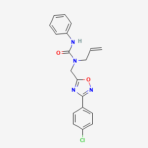 N-allyl-N-{[3-(4-chlorophenyl)-1,2,4-oxadiazol-5-yl]methyl}-N'-phenylurea