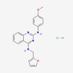 N~4~-(2-furylmethyl)-N~2~-(4-methoxyphenyl)-2,4-quinazolinediamine hydrochloride