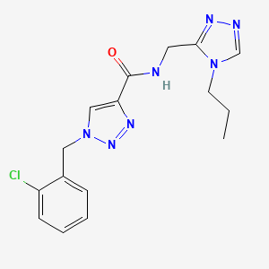 1-(2-chlorobenzyl)-N-[(4-propyl-4H-1,2,4-triazol-3-yl)methyl]-1H-1,2,3-triazole-4-carboxamide