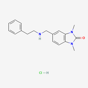 1,3-dimethyl-5-{[(2-phenylethyl)amino]methyl}-1,3-dihydro-2H-benzimidazol-2-one hydrochloride