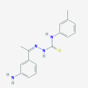 1-(3-aminophenyl)ethanone N-(3-methylphenyl)thiosemicarbazone