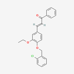 3-{4-[(2-chlorobenzyl)oxy]-3-ethoxyphenyl}-1-phenyl-2-propen-1-one