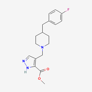 methyl 4-{[4-(4-fluorobenzyl)-1-piperidinyl]methyl}-1H-pyrazole-3-carboxylate