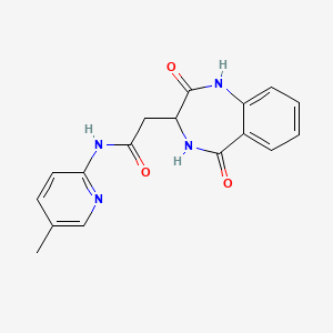 2-(2,5-dioxo-2,3,4,5-tetrahydro-1H-1,4-benzodiazepin-3-yl)-N-(5-methyl-2-pyridinyl)acetamide