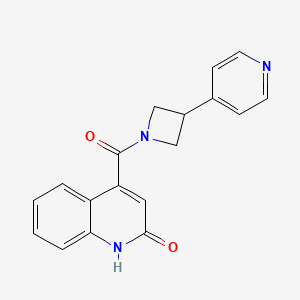 4-{[3-(4-pyridinyl)-1-azetidinyl]carbonyl}-2(1H)-quinolinone