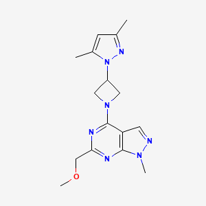 4-[3-(3,5-dimethyl-1H-pyrazol-1-yl)-1-azetidinyl]-6-(methoxymethyl)-1-methyl-1H-pyrazolo[3,4-d]pyrimidine