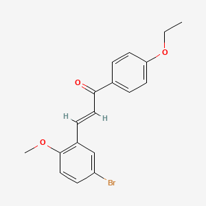 3-(5-bromo-2-methoxyphenyl)-1-(4-ethoxyphenyl)-2-propen-1-one