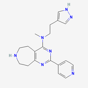 N-methyl-N-[2-(1H-pyrazol-4-yl)ethyl]-2-pyridin-4-yl-6,7,8,9-tetrahydro-5H-pyrimido[4,5-d]azepin-4-amine