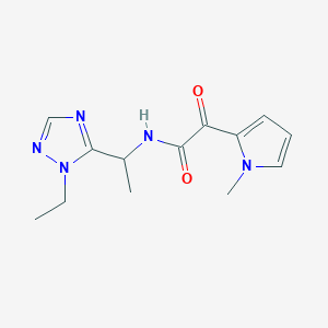 N-[1-(1-ethyl-1H-1,2,4-triazol-5-yl)ethyl]-2-(1-methyl-1H-pyrrol-2-yl)-2-oxoacetamide