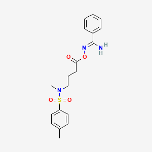 [(Z)-[amino(phenyl)methylidene]amino] 4-[methyl-(4-methylphenyl)sulfonylamino]butanoate