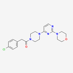 4-(4-{4-[(4-chlorophenyl)acetyl]-1-piperazinyl}-2-pyrimidinyl)morpholine