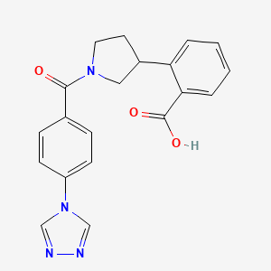 2-{1-[4-(4H-1,2,4-triazol-4-yl)benzoyl]-3-pyrrolidinyl}benzoic acid