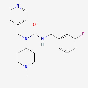 N'-(3-fluorobenzyl)-N-(1-methyl-4-piperidinyl)-N-(4-pyridinylmethyl)urea