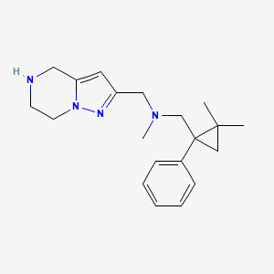 [(2,2-dimethyl-1-phenylcyclopropyl)methyl]methyl(4,5,6,7-tetrahydropyrazolo[1,5-a]pyrazin-2-ylmethyl)amine dihydrochloride