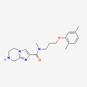 N-[3-(2,5-dimethylphenoxy)propyl]-N-methyl-5,6,7,8-tetrahydroimidazo[1,2-a]pyrazine-2-carboxamide