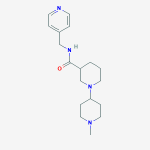 1'-methyl-N-(pyridin-4-ylmethyl)-1,4'-bipiperidine-3-carboxamide