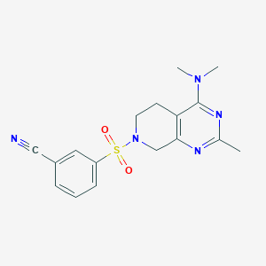 3-{[4-(dimethylamino)-2-methyl-5,8-dihydropyrido[3,4-d]pyrimidin-7(6H)-yl]sulfonyl}benzonitrile