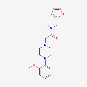 N-(furan-2-ylmethyl)-2-[4-(2-methoxyphenyl)piperazin-1-yl]acetamide