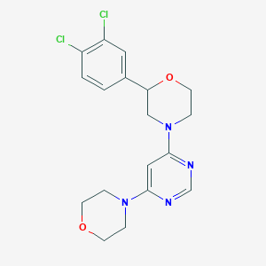 2-(3,4-dichlorophenyl)-4-(6-morpholin-4-ylpyrimidin-4-yl)morpholine