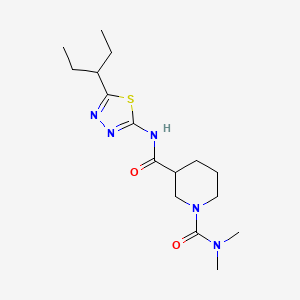 N1,N1-DIMETHYL-N3-[5-(PENTAN-3-YL)-1,3,4-THIADIAZOL-2-YL]PIPERIDINE-1,3-DICARBOXAMIDE