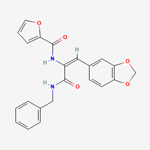 N-{2-(1,3-benzodioxol-5-yl)-1-[(benzylamino)carbonyl]vinyl}-2-furamide