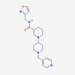 N-(isoxazol-3-ylmethyl)-1'-(pyridin-4-ylmethyl)-1,4'-bipiperidine-3-carboxamide