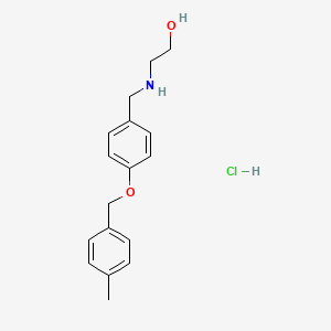 2-[[4-[(4-Methylphenyl)methoxy]phenyl]methylamino]ethanol;hydrochloride