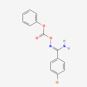 4-bromo-N'-[(phenoxycarbonyl)oxy]benzenecarboximidamide