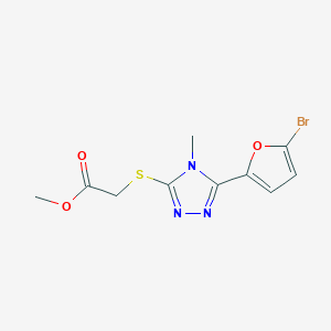 methyl {[5-(5-bromo-2-furyl)-4-methyl-4H-1,2,4-triazol-3-yl]thio}acetate