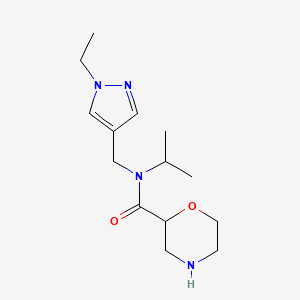 N-[(1-ethyl-1H-pyrazol-4-yl)methyl]-N-isopropylmorpholine-2-carboxamide