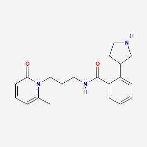 N-[3-(6-methyl-2-oxo-1(2H)-pyridinyl)propyl]-2-(3-pyrrolidinyl)benzamide hydrochloride