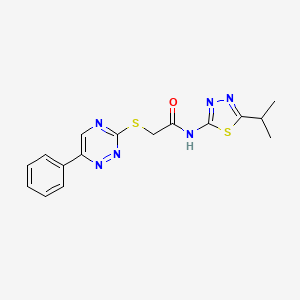 N~1~-(5-ISOPROPYL-1,3,4-THIADIAZOL-2-YL)-2-[(6-PHENYL-1,2,4-TRIAZIN-3-YL)SULFANYL]ACETAMIDE