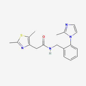 2-(2,5-dimethyl-1,3-thiazol-4-yl)-N-[2-(2-methyl-1H-imidazol-1-yl)benzyl]acetamide