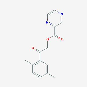 2-(2,5-Dimethylphenyl)-2-oxoethyl pyrazine-2-carboxylate