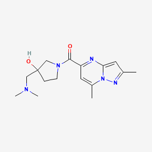 3-[(dimethylamino)methyl]-1-[(2,7-dimethylpyrazolo[1,5-a]pyrimidin-5-yl)carbonyl]-3-pyrrolidinol