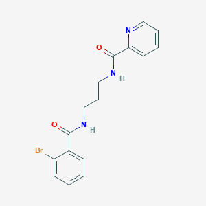 N-(3-{[(2-bromophenyl)carbonyl]amino}propyl)pyridine-2-carboxamide