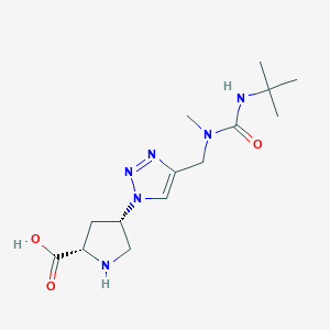 (4S)-4-(4-{[[(tert-butylamino)carbonyl](methyl)amino]methyl}-1H-1,2,3-triazol-1-yl)-L-proline hydrochloride