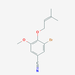 molecular formula C13H14BrNO2 B5272904 3-Bromo-5-methoxy-4-(3-methylbut-2-enoxy)benzonitrile 