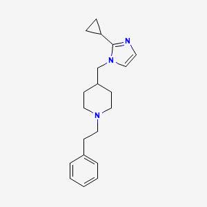 4-[(2-cyclopropyl-1H-imidazol-1-yl)methyl]-1-(2-phenylethyl)piperidine