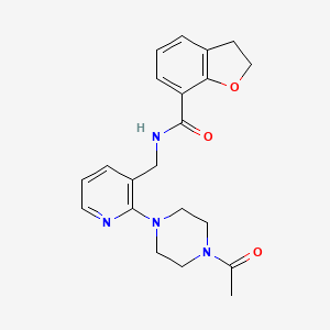 N-{[2-(4-acetylpiperazin-1-yl)pyridin-3-yl]methyl}-2,3-dihydro-1-benzofuran-7-carboxamide