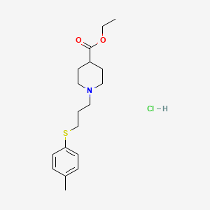 ethyl 1-{3-[(4-methylphenyl)thio]propyl}-4-piperidinecarboxylate hydrochloride