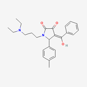 4-benzoyl-1-[3-(diethylamino)propyl]-3-hydroxy-5-(4-methylphenyl)-1,5-dihydro-2H-pyrrol-2-one