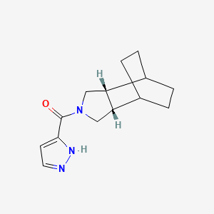 (1R*,2R*,6S*,7S*)-4-(1H-pyrazol-3-ylcarbonyl)-4-azatricyclo[5.2.2.0~2,6~]undecane