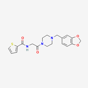 N-{2-[4-(1,3-benzodioxol-5-ylmethyl)-1-piperazinyl]-2-oxoethyl}-2-thiophenecarboxamide